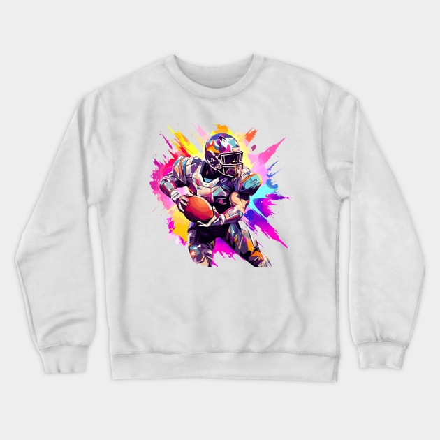 American Football Sport Game Champion Competition Abstract Crewneck Sweatshirt by Cubebox